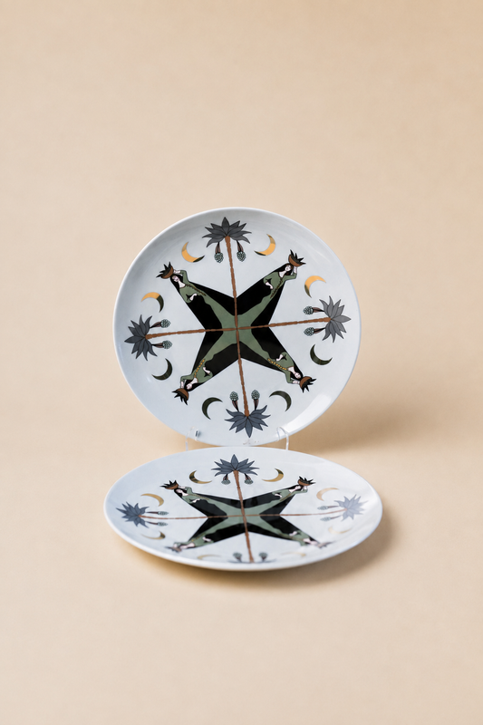 Ahwar Dessert Plate Set, 4 Plates