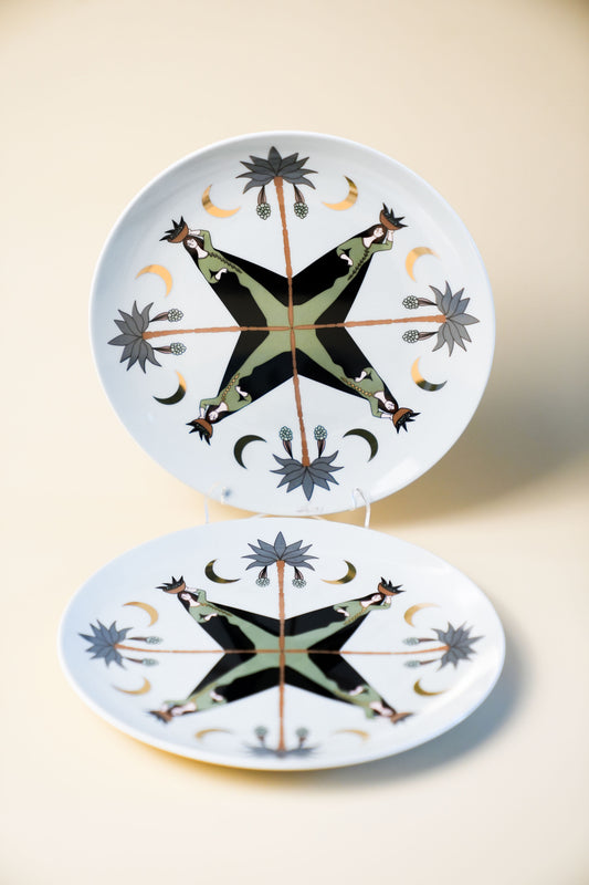 Ahwar Dessert Plate Set, 4 Plates